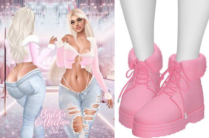 Lush - Baddie Fur Boots Barbie