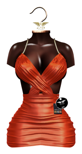 ALTER Paris dress ORANGE: Maitreya, Larax, Legacy, Perky, Reborn, Waifu