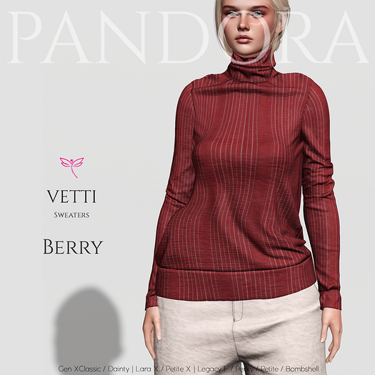 PANDORA - VETTI Sweaters - Berry -