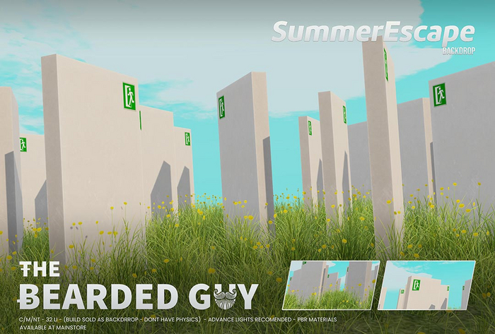 Summer Escape Backdrop - The Beaded Guy 