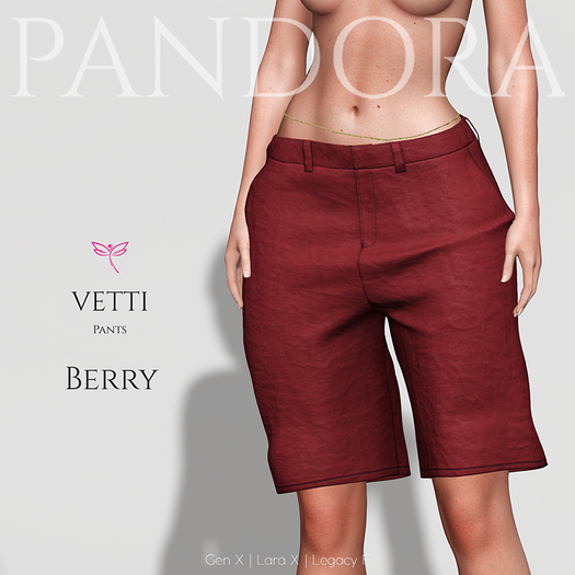 PANDORA - VETTI Pants - Berry -