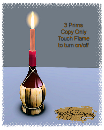 ~Dripping Candle in Old Italian Fiasco Bottle