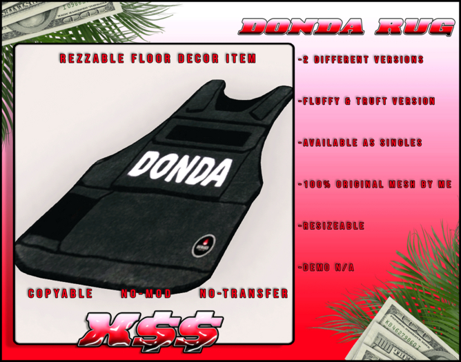 (X$$) - DONDA Rugs (BOXED) GROUP GIFT