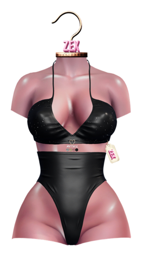 Ciara Bikini Set * Black * LaraX, Reborn, Waifu, Legacy, BombShell, GenX, Curvy