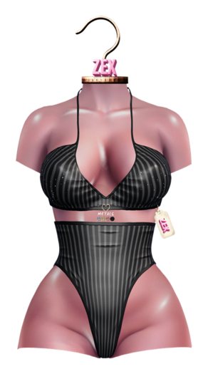 Ciara Bikini Set * Black Strips * LaraX, Reborn, Waifu, Legacy, BombShell, GenX, Curvy