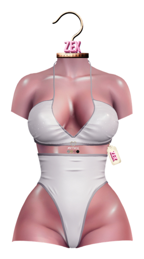 Ciara Bikini Set * White * LaraX, Reborn, Waifu, Legacy, BombShell, GenX, Curvy