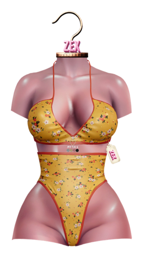 Ciara Bikini Set * Yellow * LaraX, Reborn, Waifu, Legacy, BombShell, GenX, Curvy