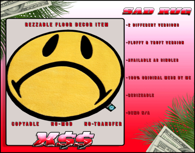 (X$$) - Sad Rug (BOXED) GROUP GIFT