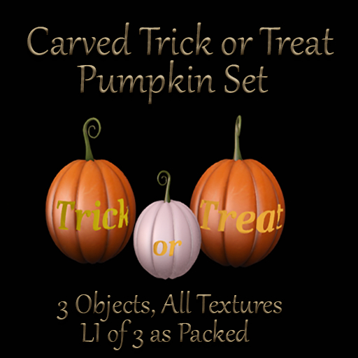 Halloween Bad Katz Trick or Treat Pumpkin Set Full Perm