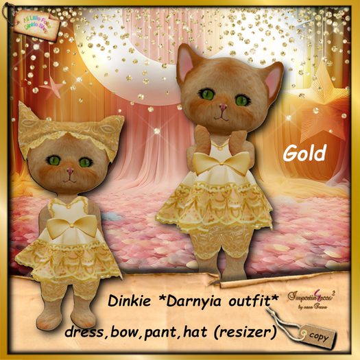 Dinkie Darnyia outfit gold