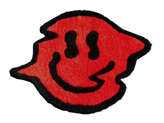 (DOOMSDAY) SMILEY RUG (RED)