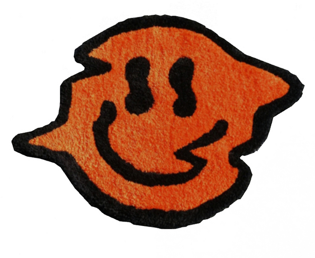 (DOOMSDAY) SMILEY RUG (ORANGE)
