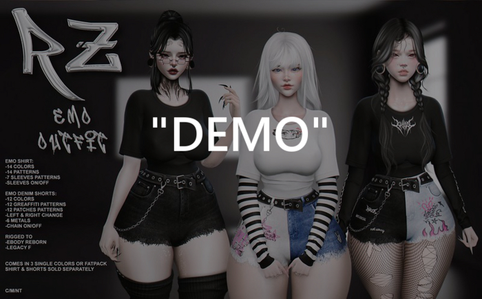 RZ. DEMO Emo Shirt FATPACK