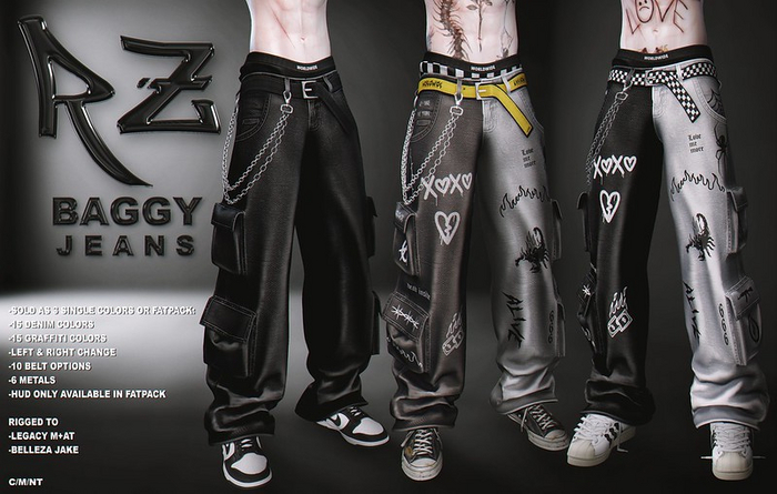 RZ. Baggy Jeans FATPACK