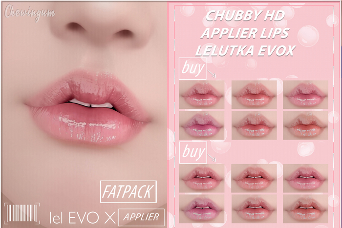 Chewingum CHUBBY HD APPLIER LIPS LELUTKA EVOX-OPEN BOX