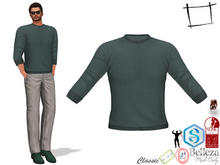 Full Perm Handsome Green Round Neck Sweater Slink Male, Belleza Jake, Signature Gianni, Onupup, Legacy Male