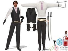 Full Perm SAVE! Men's Modern Samurai Mens Katana Outfit Slink Male, Belleza Jake, Signature Gianni, Legacy Male