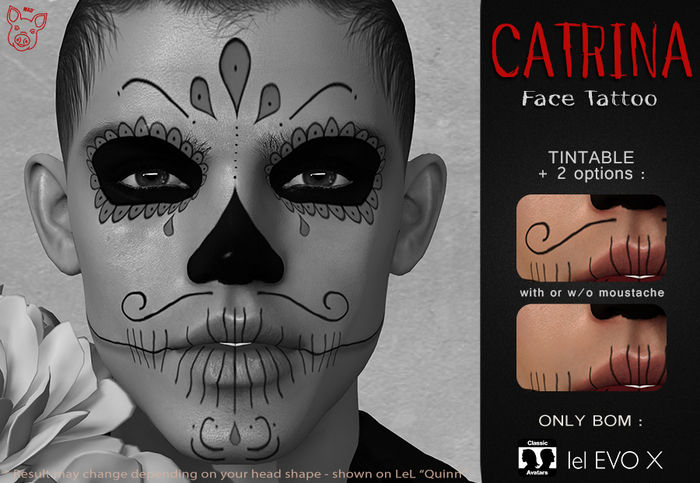 Mad' - Catrina FaceTattoo [DEMO] [APPLIERS + Tattoo]