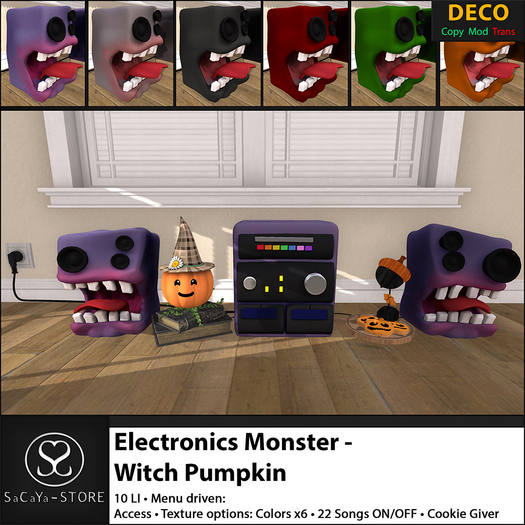 SaCaYa - Electronics Monster - Witch Pumpkin