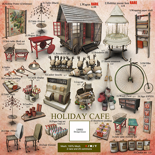 11 [[RH]] HOLIDAY CAFE-Reindeers (A)
