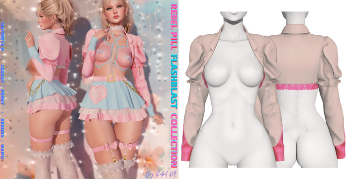 Rebelpill - FlashBlast Collection Jacket Nude