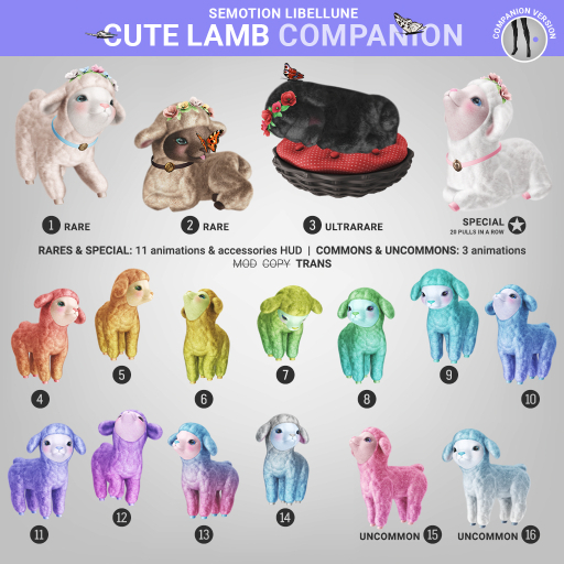 SEmotion Libellune Cute Lamb Companion COMMON 09