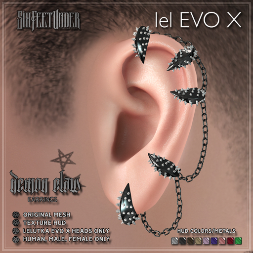 SFU - Demon Claw Earrings (EvoX)