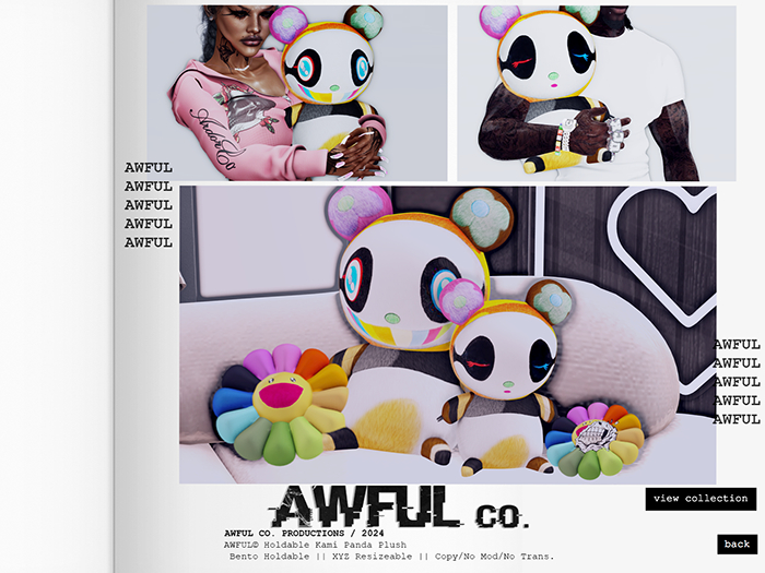 AWFUL. // Kami Panda Plushes