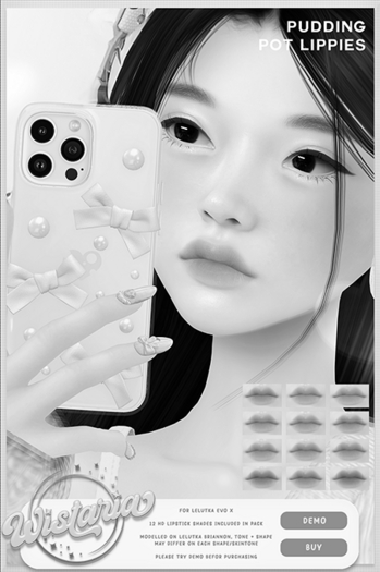 { wistaria } // DEMO // Pudding Pot Lippies ~ Evo X