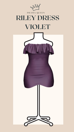 DRAMA QUEEN Riley Dress - Violet (ADD)