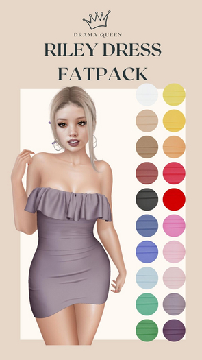 DRAMA QUEEN Riley Dress - FATPACK (ADD)