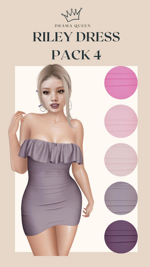 DRAMA QUEEN Riley Dress - Pack 4 (ADD)