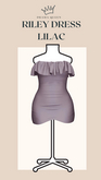 DRAMA QUEEN Riley Dress - Lilac (ADD)