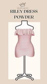 DRAMA QUEEN Riley Dress - Powder (ADD)