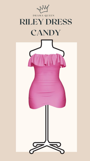 DRAMA QUEEN Riley Dress - Candy (ADD)