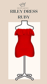 DRAMA QUEEN Riley Dress - Ruby (ADD)