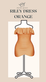 DRAMA QUEEN Riley Dress - Orange (ADD)