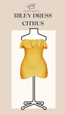 DRAMA QUEEN Riley Dress - Citrus (ADD)