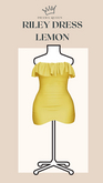 DRAMA QUEEN Riley Dress - Lemon (ADD)