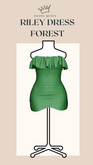 DRAMA QUEEN Riley Dress - Forest (ADD)