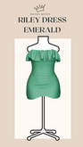DRAMA QUEEN Riley Dress - Emerald (ADD)