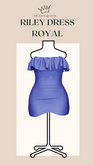 DRAMA QUEEN Riley Dress - Royal (ADD)