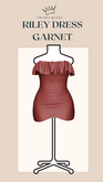 DRAMA QUEEN Riley Dress - Garnet (ADD)