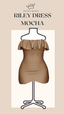 DRAMA QUEEN Riley Dress - Mocha (ADD)