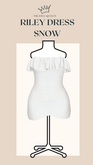 DRAMA QUEEN Riley Dress - Snow (ADD)