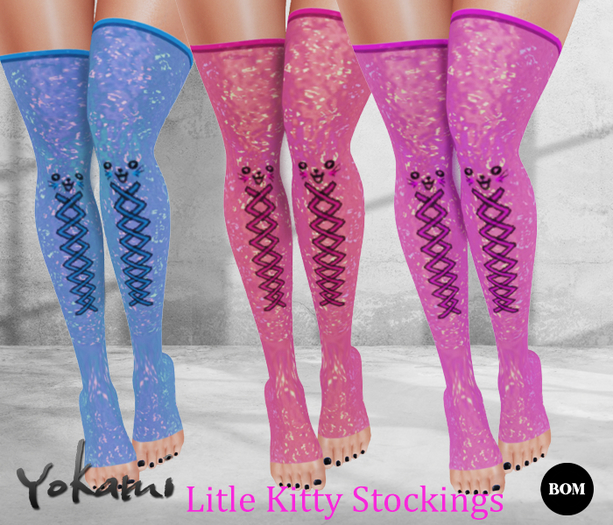 Yokami~Litle Kitty  Stockings  (BOM)