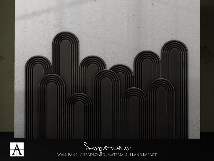 Architect. Soprano Wall Panel #black