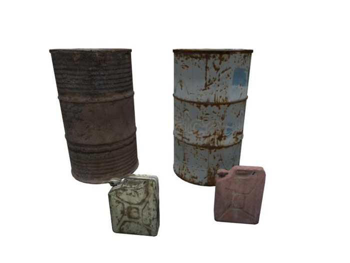 [EASYMESH] Jerrycans and Barrels Set FULLPERM