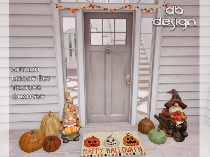::db:: Welcome Halloween Doormat w Texture Changer & Decor III