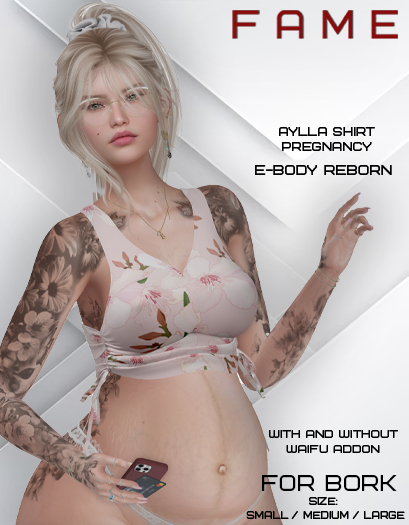 ::FM AYLLA Shirt e-Body Reborn -  WAIFU - BORK  S/ M/ L #T3